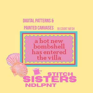 Hot New Bombshell | Digital Needlepoint Pattern pdf