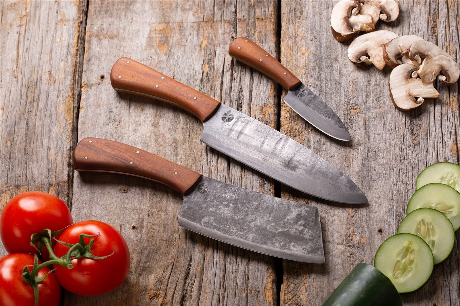 Geschmiedete Küchenmesser Set 3 | Etsy