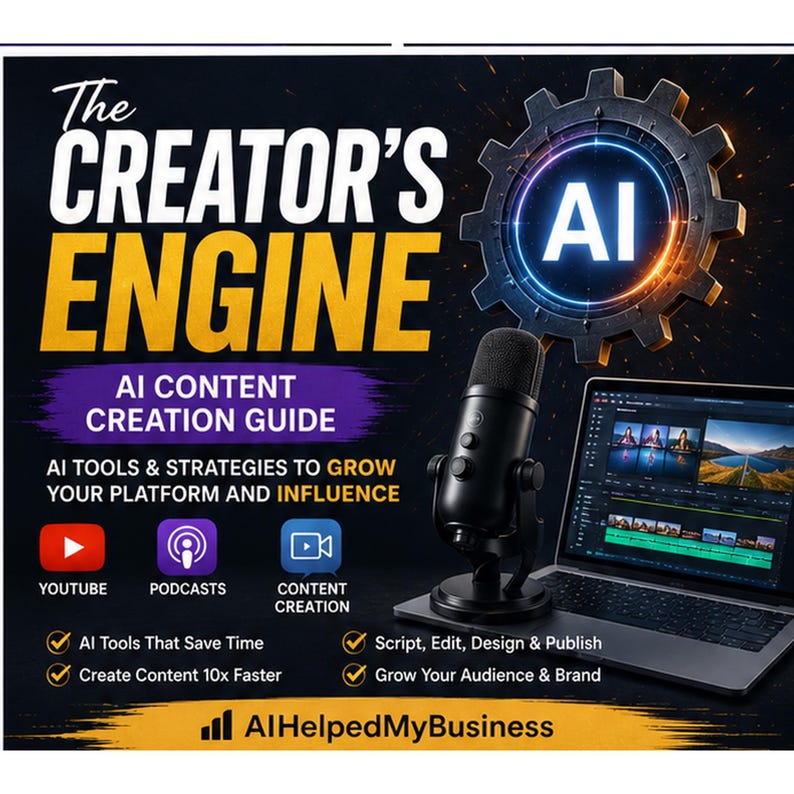 Die Creator Engine | Leitfaden zur KI-gestützten Content-Erstellung | KI-Tools für YouTube & Podcasts | PDF Bild 3