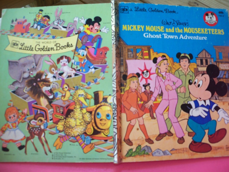 Mickey mouse and the mouseketeers little golden book etsy