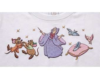 EMBROIDERED Disney Cinderella File, Princess Cinderella Bow Shirt, Magic Kingdom Girls Trip, Disney Princess shirt