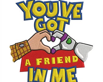 EMBROIDERED Disney Toy Story You've Got A Friend In Me File, Toy Story Characters Tee, Family Matching Shirt, Disneyland Trip
