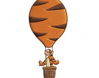 EMBROIDERED Tigger Balloon File, Disney Tigger Shirt, Tigger Winnie The Pooh Shirt, Mouse Ears Balloon, Disney Character, Disney World