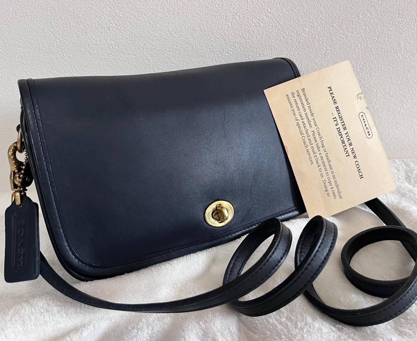 Vintage Coach Navy Blue Bags - Etsy