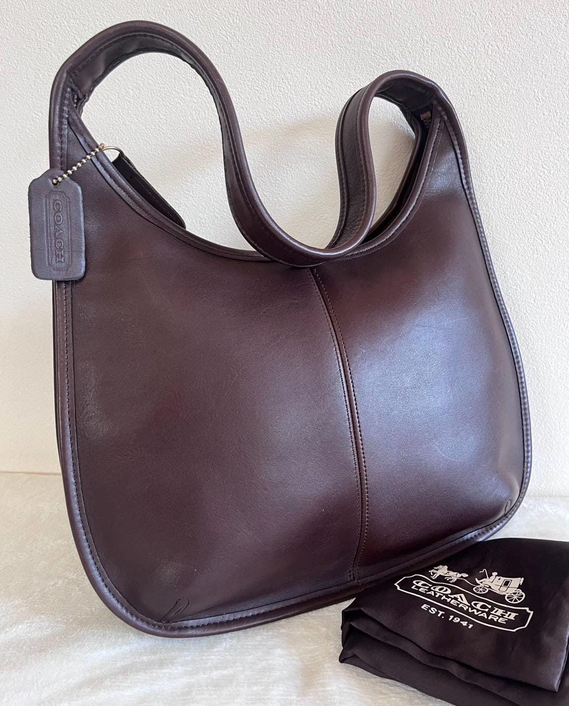 Vintage Coach Brown Leather Bag - Etsy