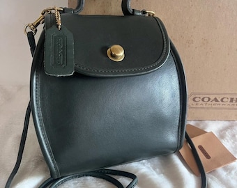 EUC Vintage Coach 9994 Drawstring Backpack Bucket Bag Black Made