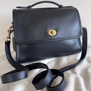 Coach Black Court Bag 9870 - Etsy