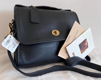Vintage Black Coach Beekman Brief With Detachable Strap - Number