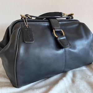 Vintage Coach Navy Blue Bags - Etsy Canada