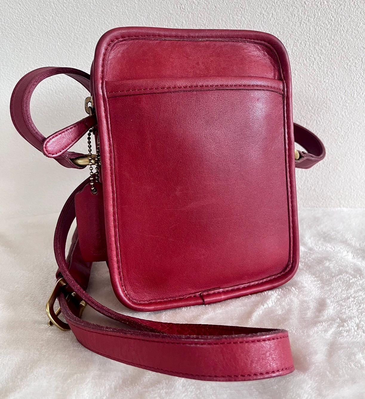 Vintage Coach Red Crossbody - Etsy