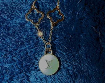 Upcycled LV charm bracelet