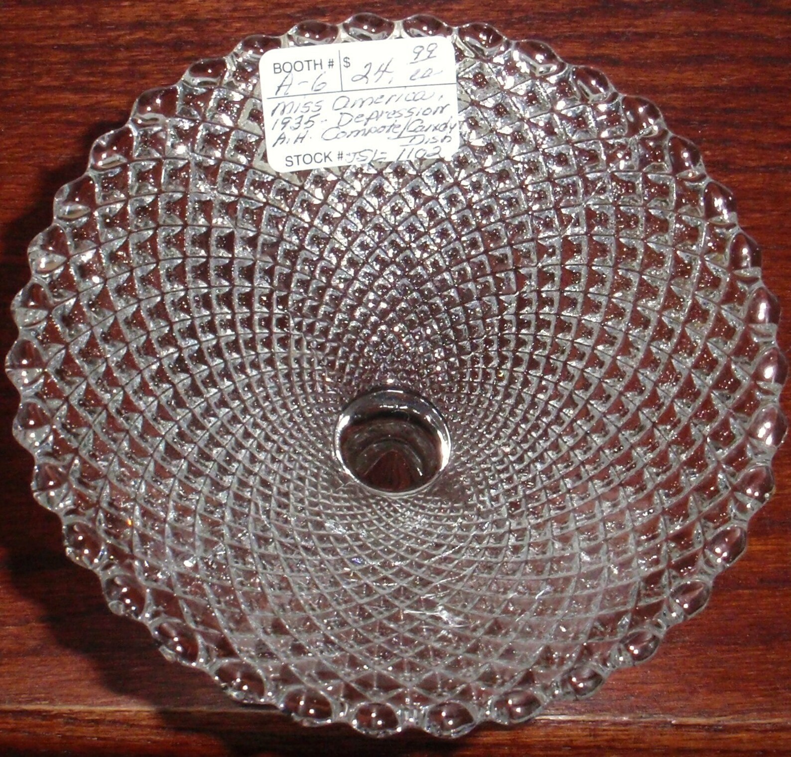 Anchor HOCKING MISS AMERICA Clear Crystal Depression Glass Etsy