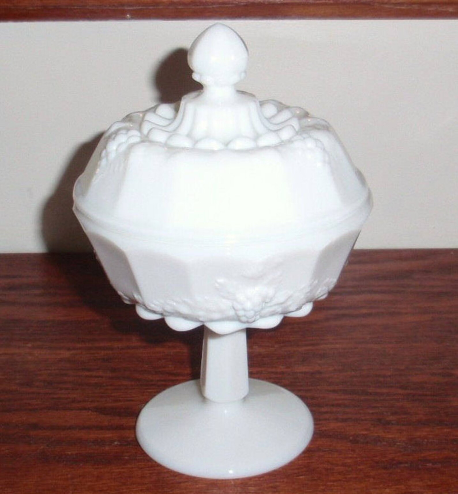 WESTMORELAND CRYSTAL COMPOTE Covered Lidded Candy Footed Dish Etsy