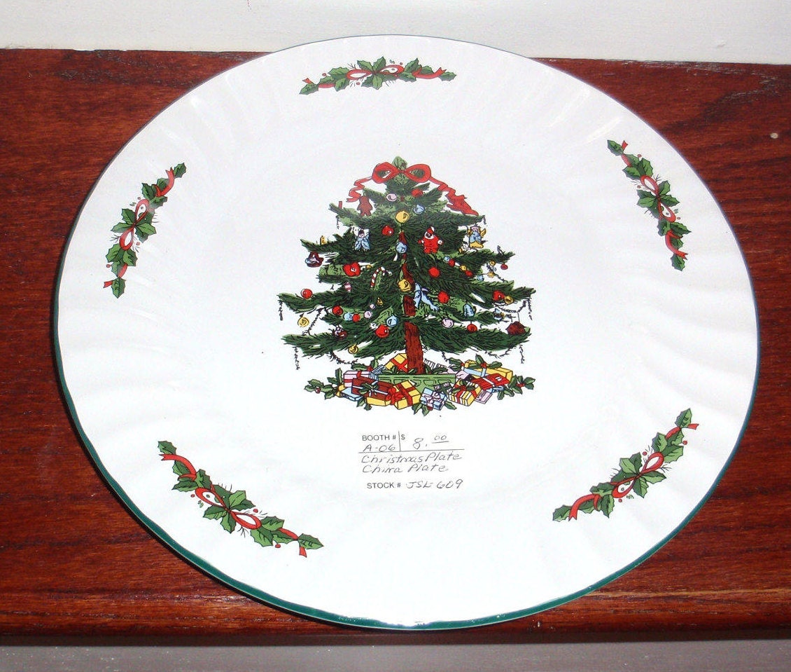 4 Dinner Plates CHRISTMAS VILLAGE 10 1/2 China Christmas Etsy