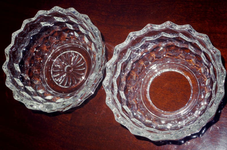 2 Pi CANDLE BOWL VOTIVE Colony Cube Clear Crystal Candle Etsy