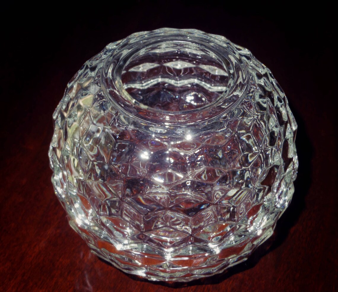 2 Pi CANDLE BOWL VOTIVE Colony Cube Clear Crystal Candle Etsy