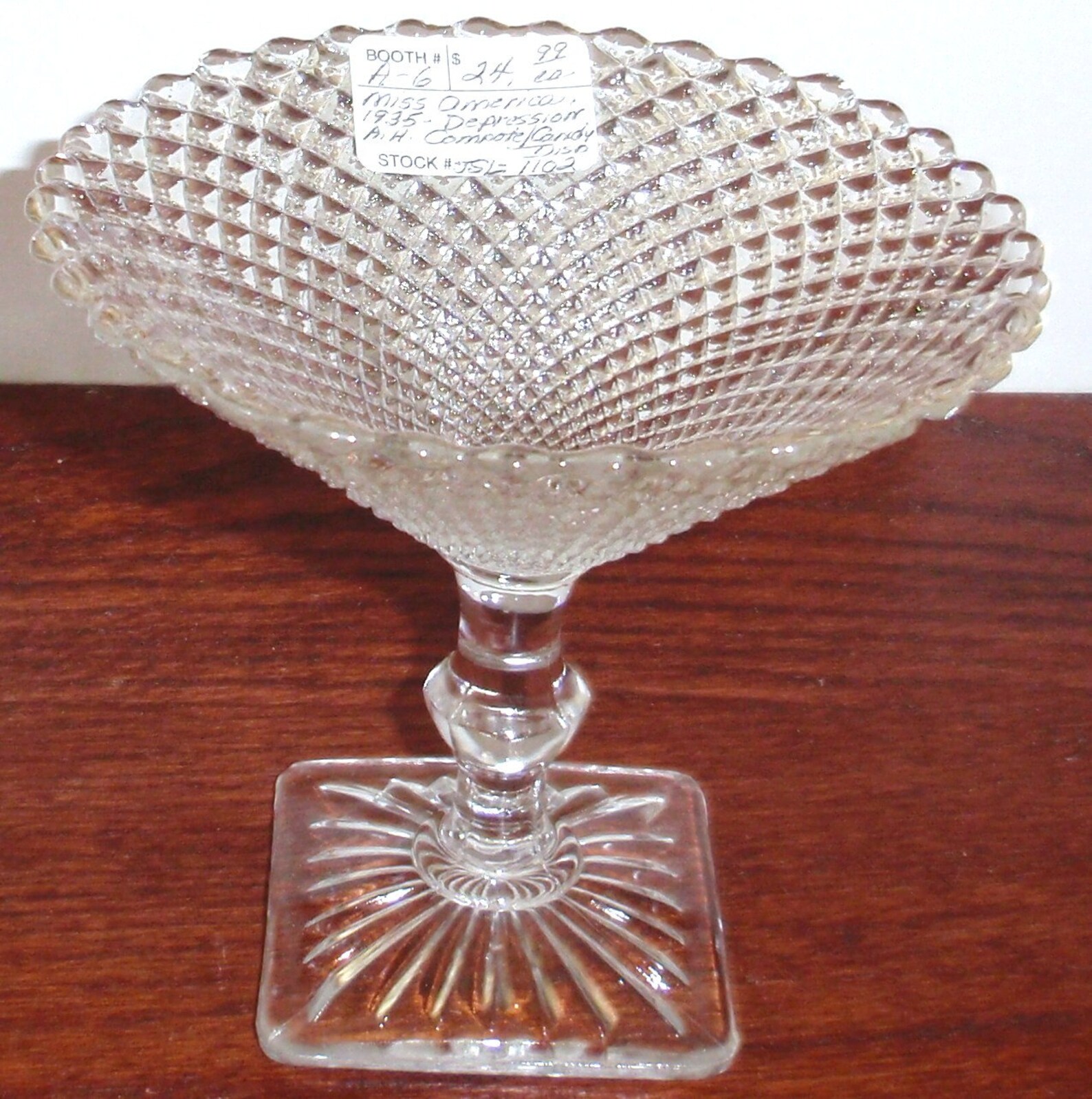 Anchor HOCKING MISS AMERICA Clear Crystal Depression Glass Etsy