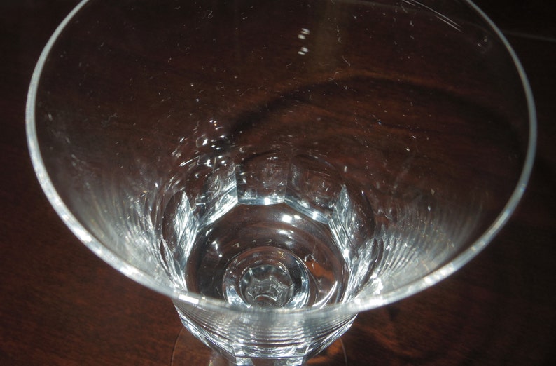 4 FOSTORIA GOBLETS 6 3/4 Tall Clear Panel Cut Etsy