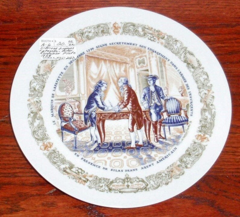 1 LIMOGES D'ARCEAU Plate 1975 Lafayette Collectible Etsy