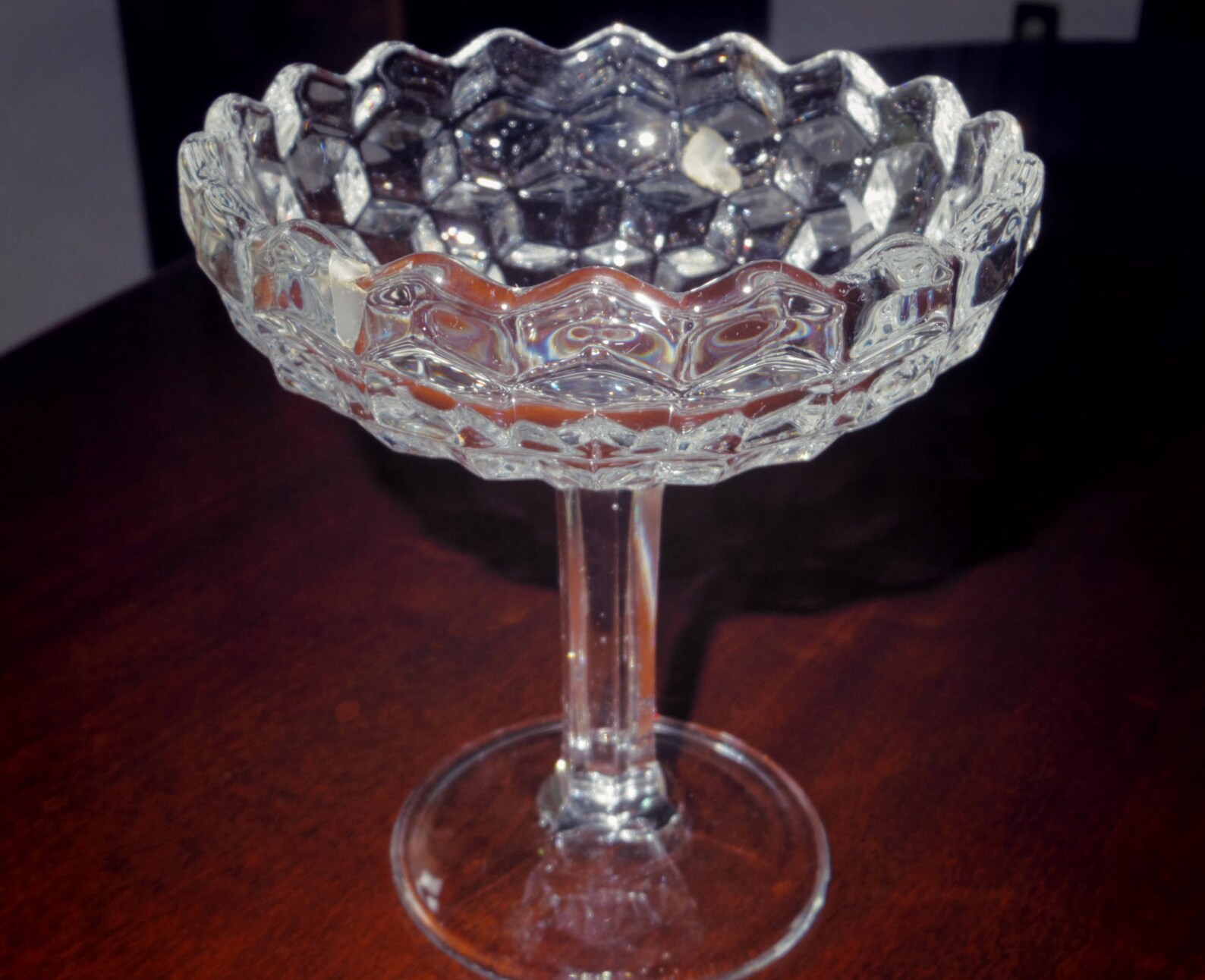 FOSTORIA AMERICAN COMPOTE Footed 2056 Candy Dish Bowl Heavy Etsy