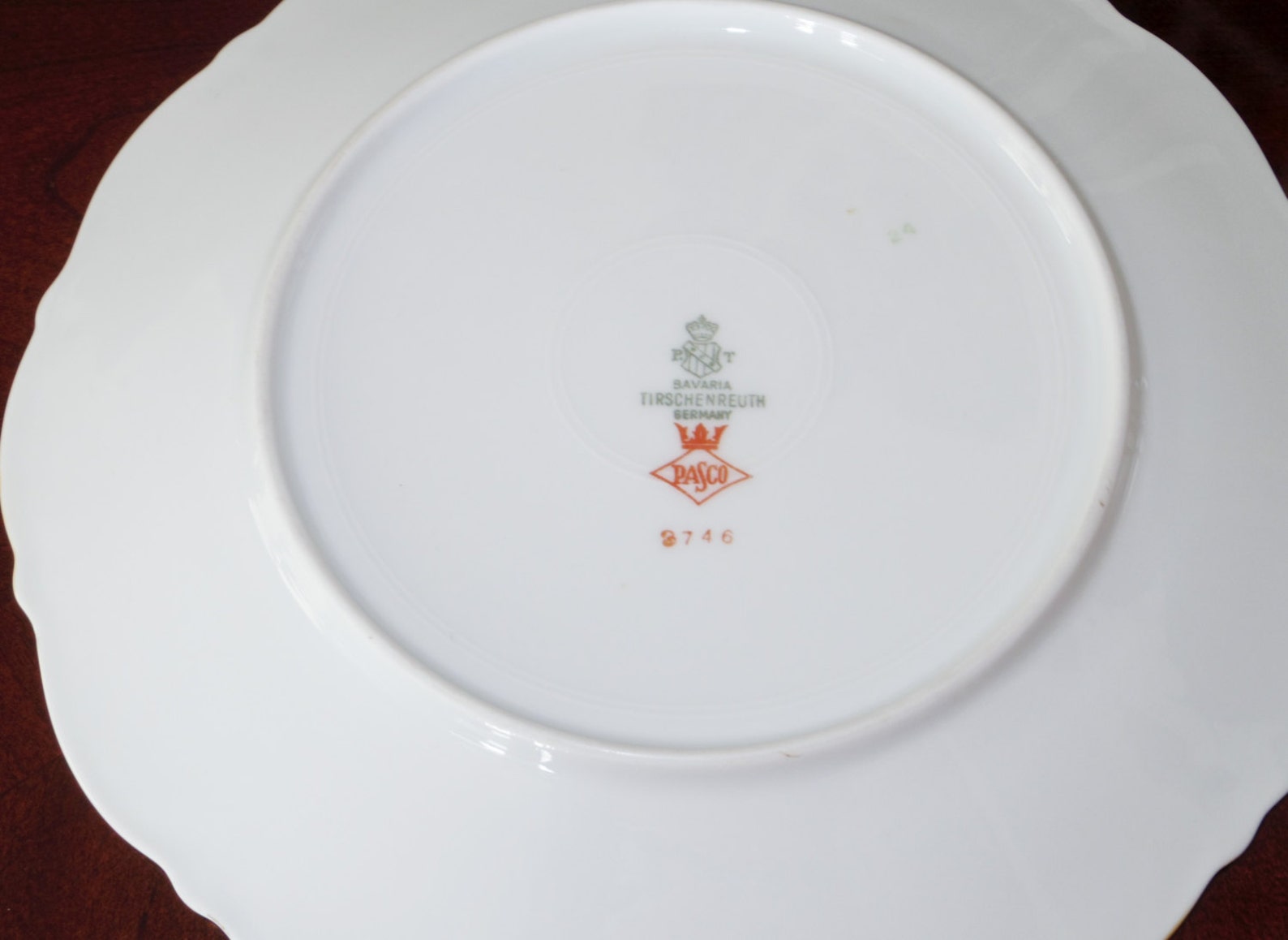 4 TIRSCHENREUTH PLATES 8 1/2 BAVARIA Germany Porcelain Etsy