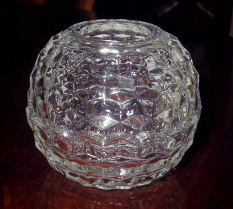 2 Pi CANDLE BOWL VOTIVE Colony Cube Clear Crystal Candle Etsy