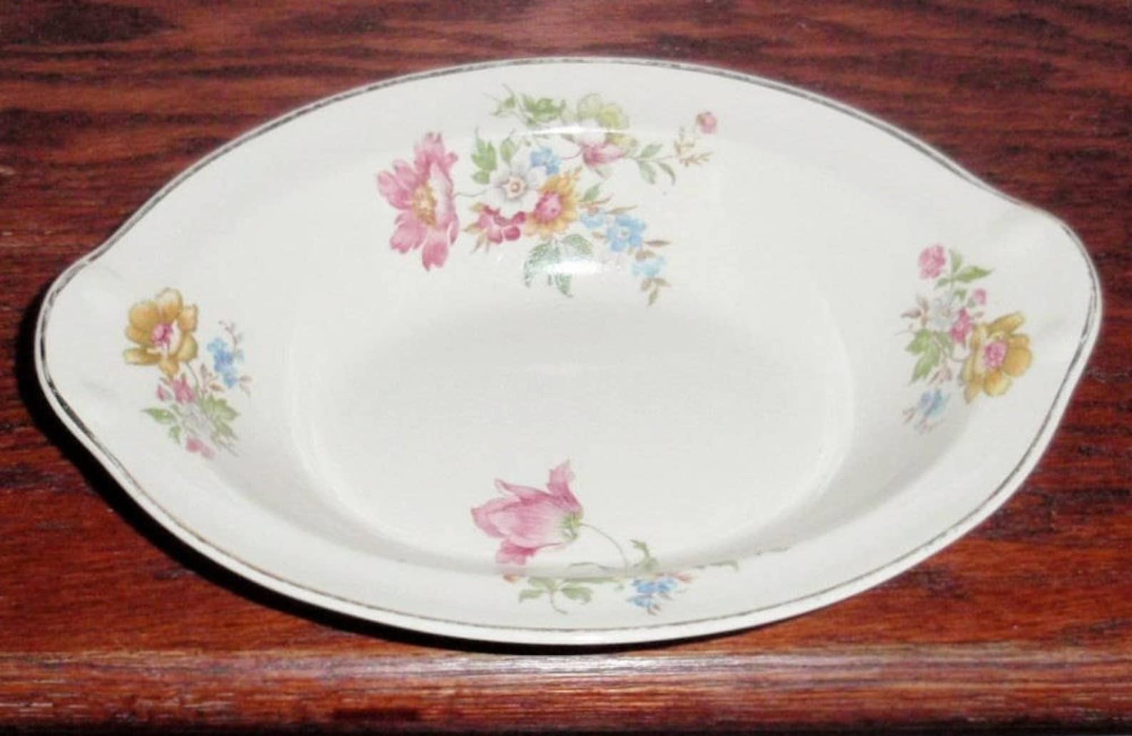 TAYLOR SMITH CHINA Oval Serving Bowl Vegetable Usa Tst Pattern Etsy