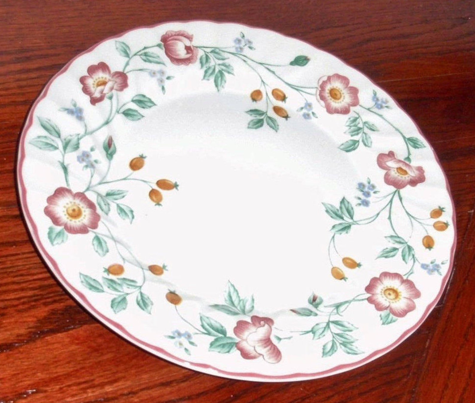 2 CHURCHILL BRIAR ROSE Dinner Plates 10 Round Etsy