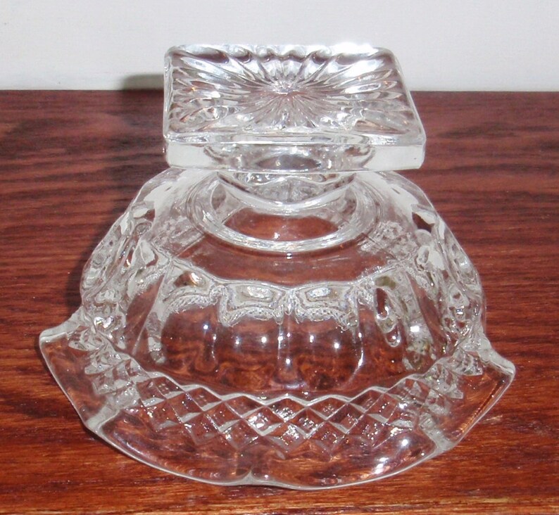IMPERIAL CANDLE BOWL Holder Votive Ruffled Crystal English Etsy
