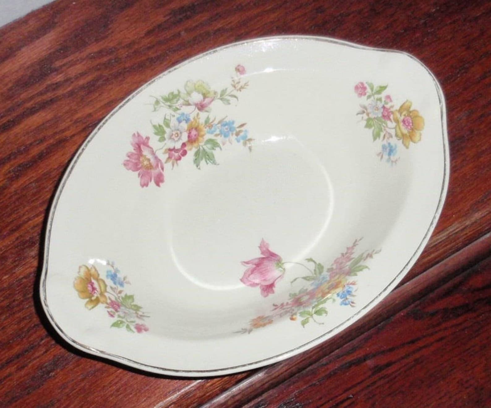 TAYLOR SMITH CHINA Oval Serving Bowl Vegetable Usa Tst Pattern Etsy