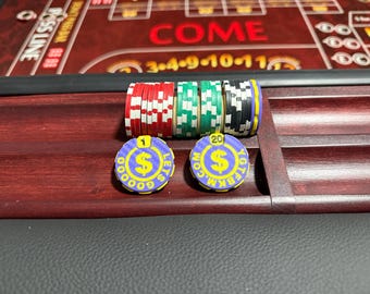 Craps Roll Counter — Fits in Chip Rail