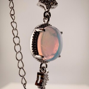 Natural Opal Bracelet｜Silver‑Plated｜Strong Fire Play｜High Transparency｜Rainbow Flash image 14