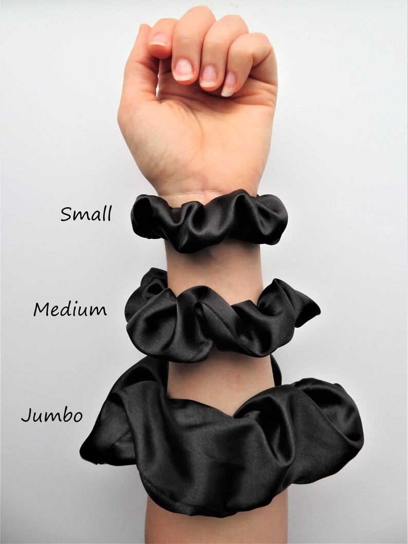 Hawt Pink Satin Scrunchie