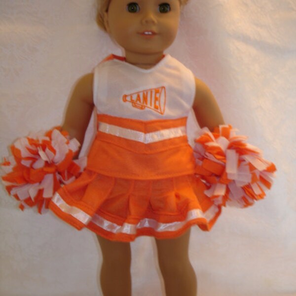 Customized Cheer Outfits for 18" Dolls (including American Girl) and Stuffed Bears