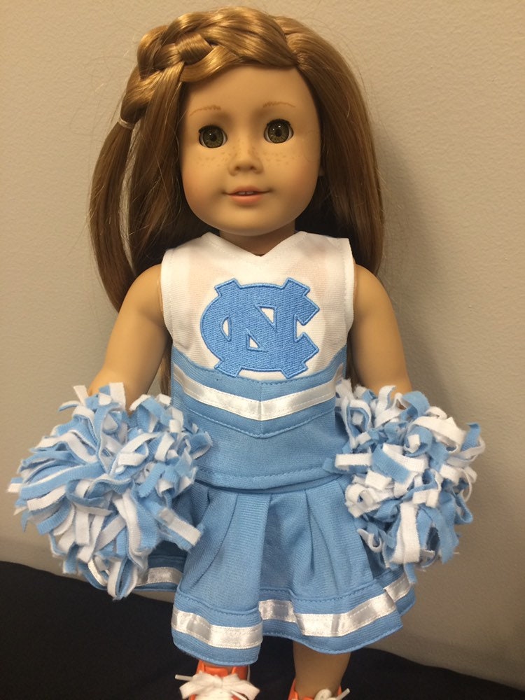 Carolina Cheer Outfit for 18 Dolls including American Etsy