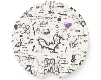 ADHD Doodle print | Car coaster