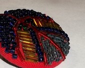 Vintage Native American Indian Beaded Button SALE