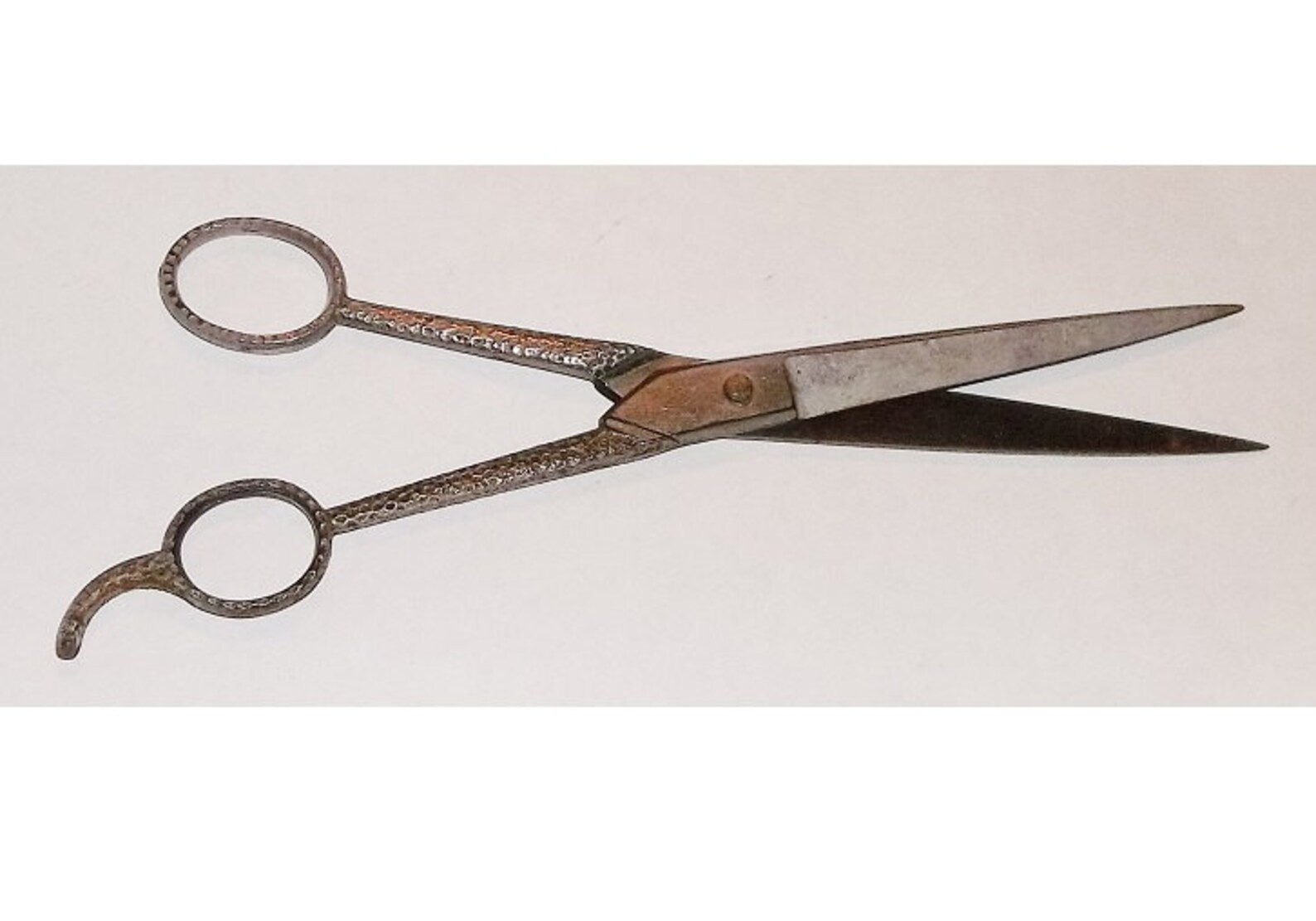 Vintage Barber Hair Scissors Shears Hammered Arts & Crafts Etsy