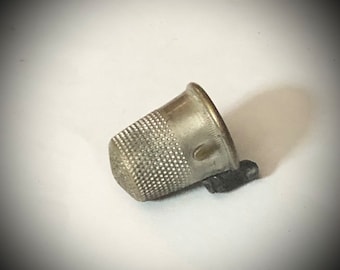 Vintage THIMBLE, Patented Thread Cutter, Needle Threader. 9, On Sale