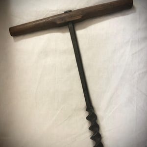 Primitive Hand Augur Barn Beam Drill Blacksmith Made