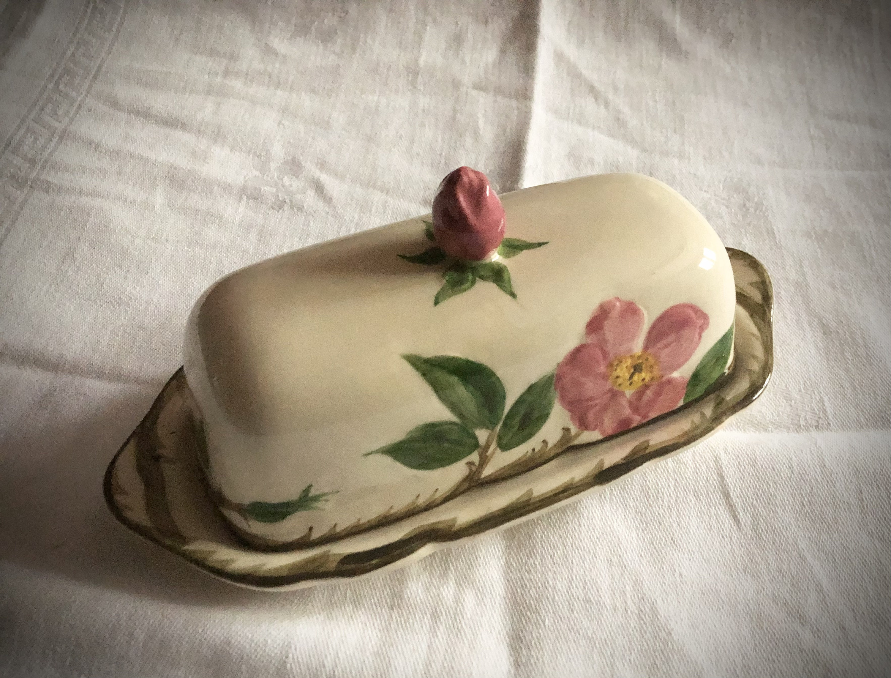 Franciscan Desert Rose Butter Dish Etsy