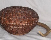 Vintage Native American Indian Basket, Southeastern Pine Needle (box 3)