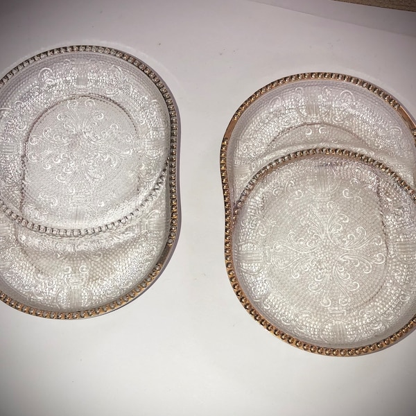 Coasters, Sandwich Glass HARP Pattern