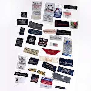designer dress labels High Definition Woven Garment labels