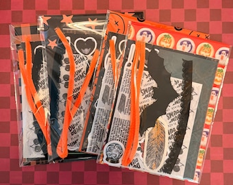 Paquete de chatarra de Halloween Oopsie Junk Journal / Scrapbook