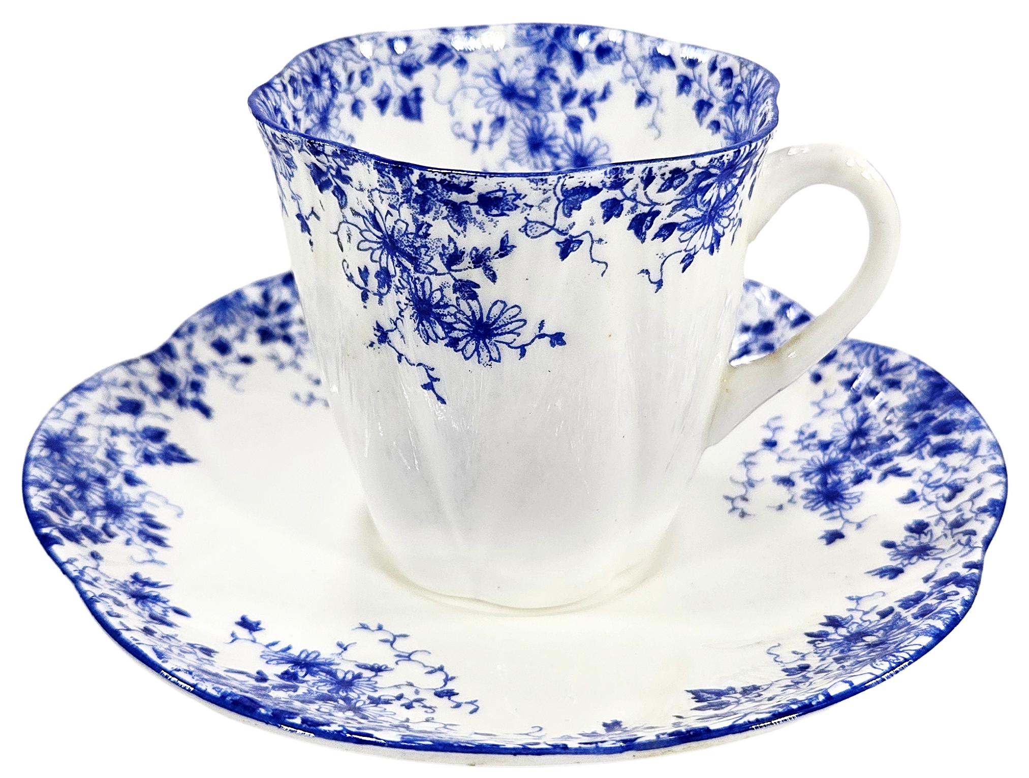 工芸品 シェリー デインティー ブルーカップ&ソーサー Shelley Dainty Blue