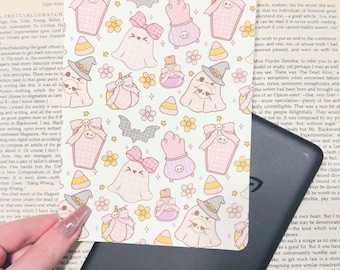 Inserto para funda Kindle con diseño de fantasma adorable / Inserto para Kindle de cartulina premium / Decoración adorable para funda de lector electrónico / Accesorio para Kindle / Regalo para amantes de los libros