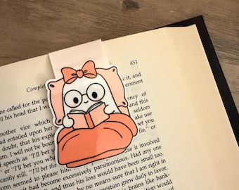 Marcapáginas magnético / Marcapáginas de diseño misterioso / Regalo ideal para amantes de los libros / Marcapáginas magnético / Accesorio de lectura / Marcapáginas pequeño