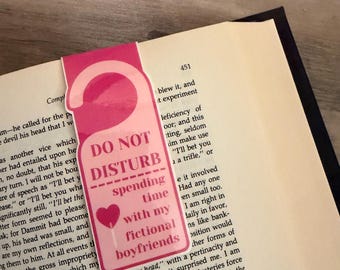 Marcapáginas magnético "No molestar" / Regalo ideal para amantes de los libros / Marcapáginas magnético / Accesorio de lectura / Marcapáginas pequeño