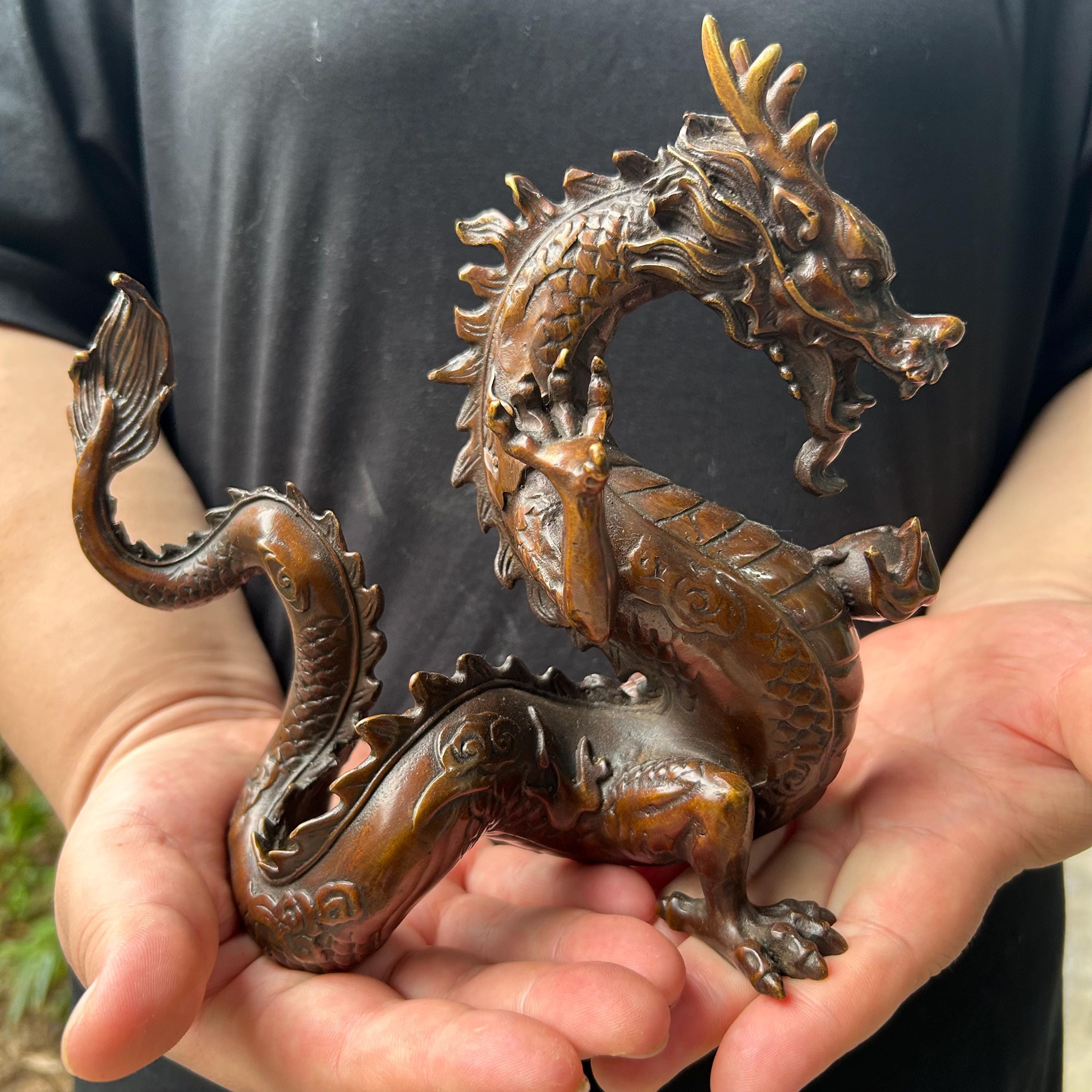 Japanese Dragon Metal Sculpture - Etsy